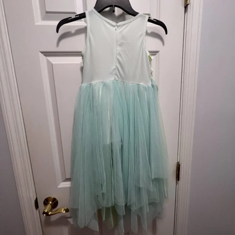 Bonnie Jean size 7 sleeveless floral tulle dress